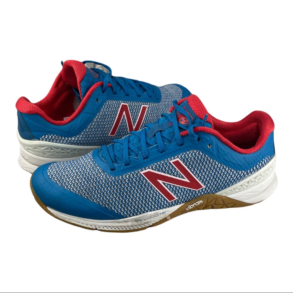 New Balance Minimus 40 MX40BC - US Men's Size 8.5 Blue & Red Vibram snea…
